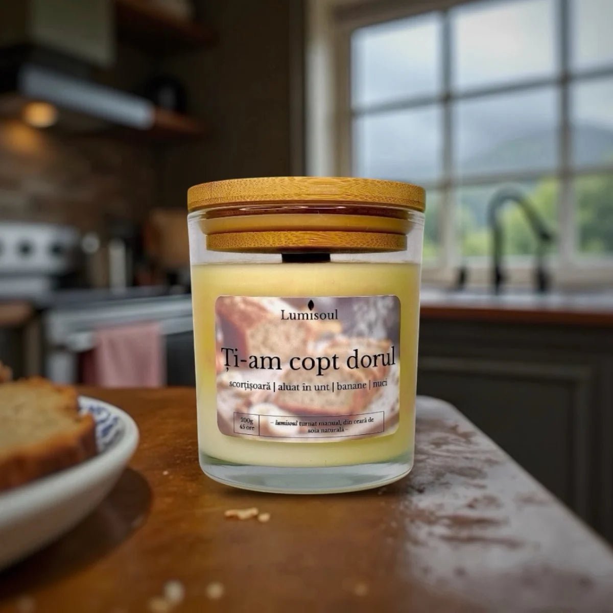 Lumânare Parfumată de Toamnă "Ți - am Copt Dorul" | 200g - Lumisoul