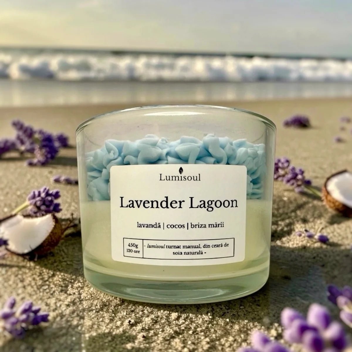 Lumânare Parfumată "Lavender Lagoon" | 450g - Lumisoul