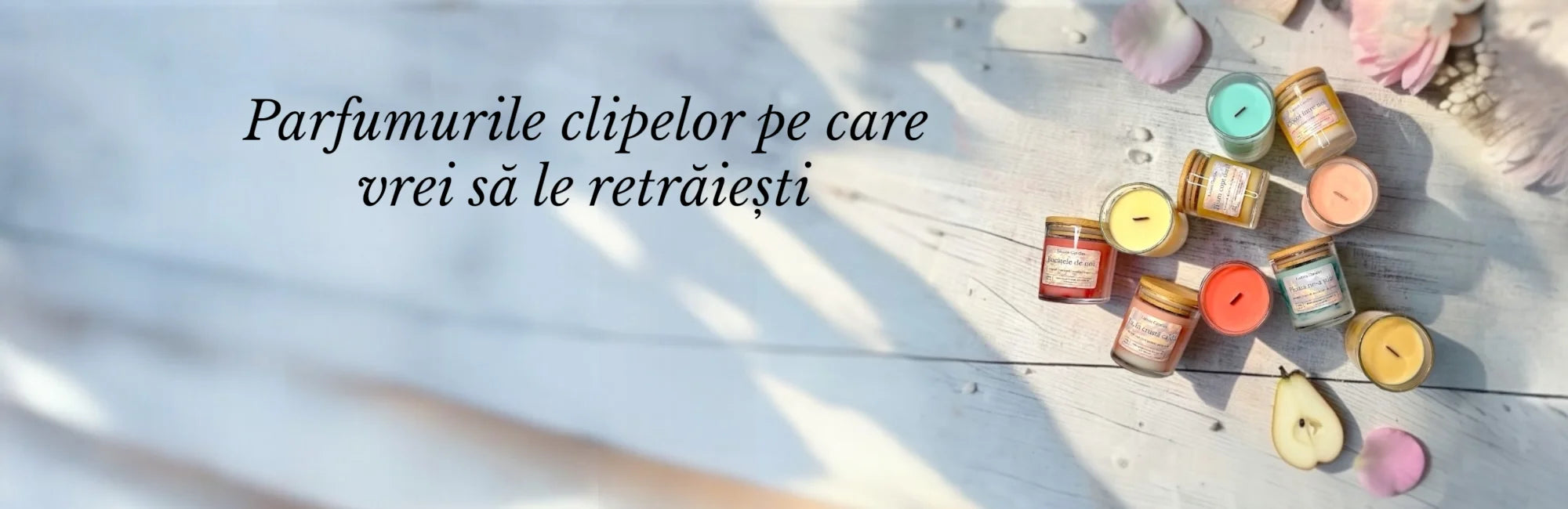 Parfumurile clipelor pe care vrei să le retrăiești — lumânări parfumate Lumisoul, Colecția Rodul Clipelor
