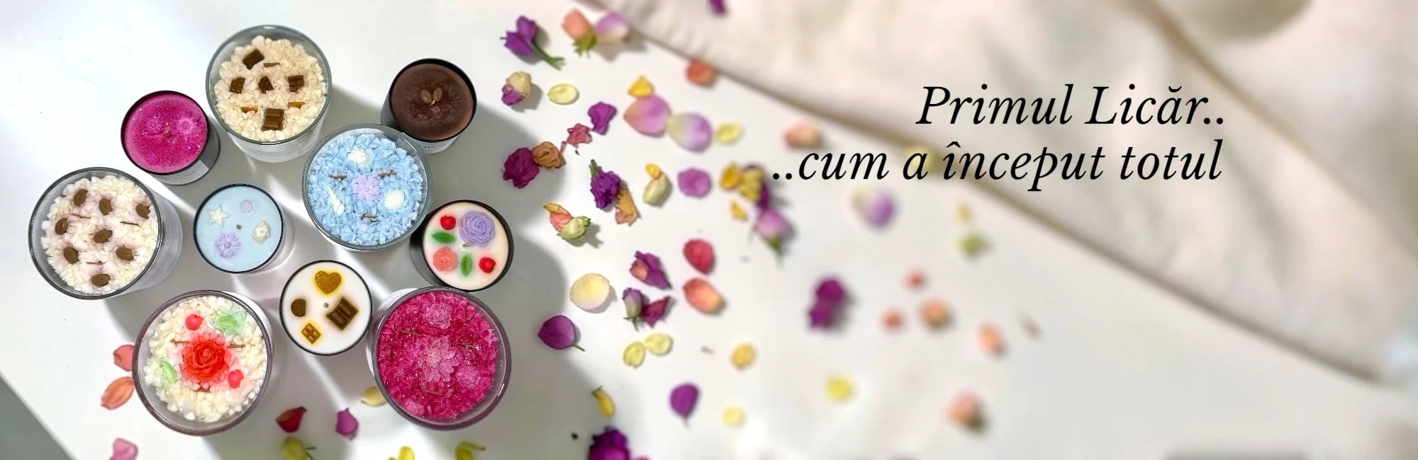 Colecția Primul Licăr — lumânări parfumate handmade Lumisoul din ceară naturală de soia