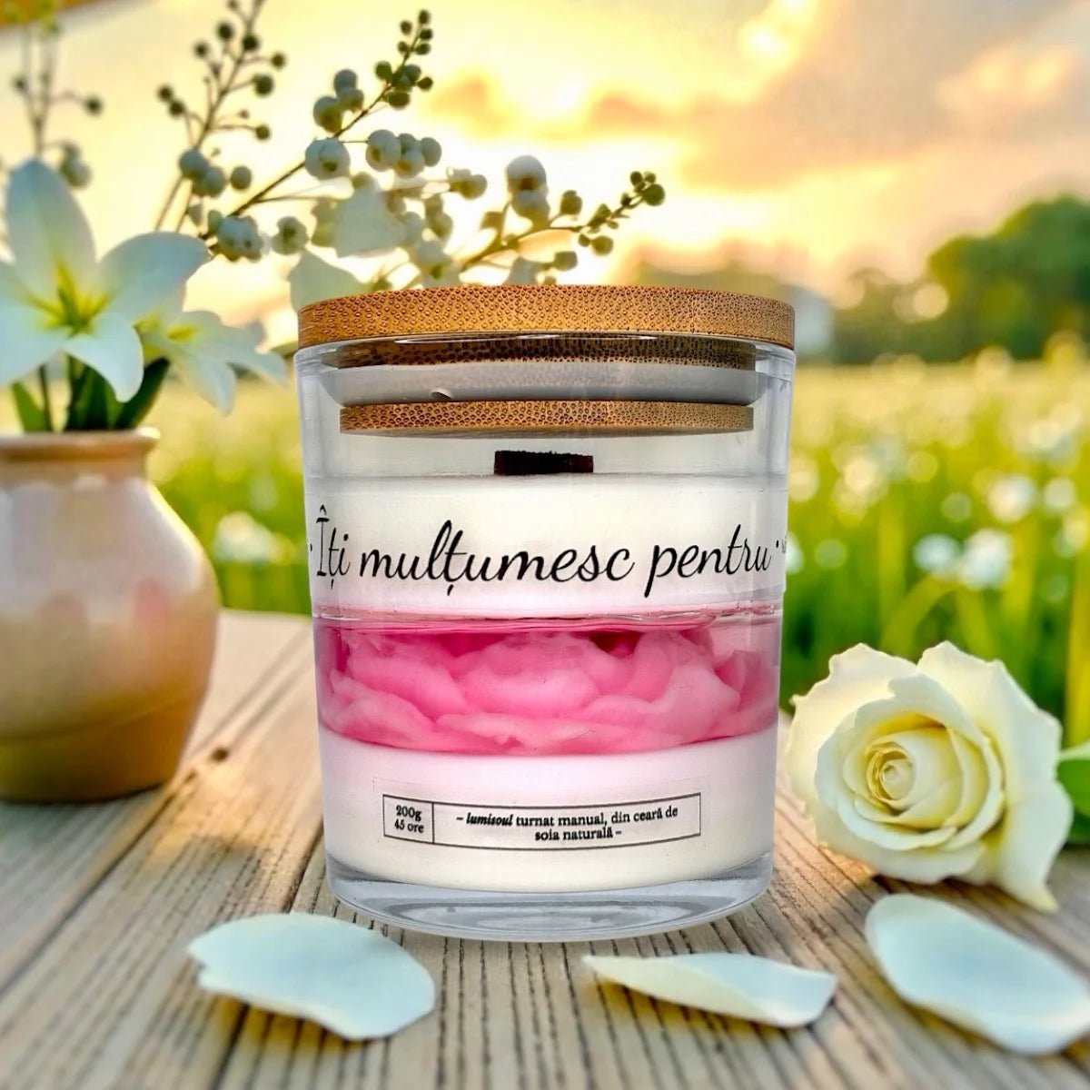 Lumânare Parfumată 8 Martie Îți Mulțumesc Pentru.. | 200g - Lumisoul