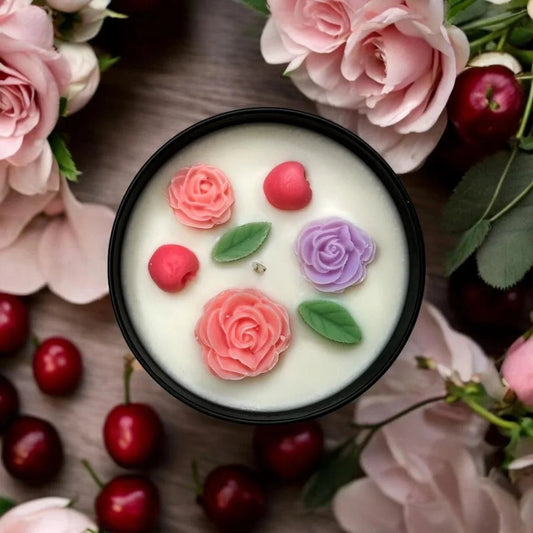 Lumânare Parfumată "Cherry Rose Blush" | 200g - Lumisoul
