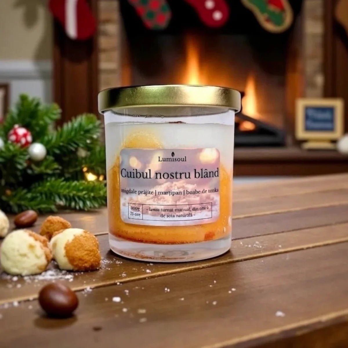 Lumânare Parfumată de Iarnă "Cuibul Nostru Blând" | 300g - Lumisoul