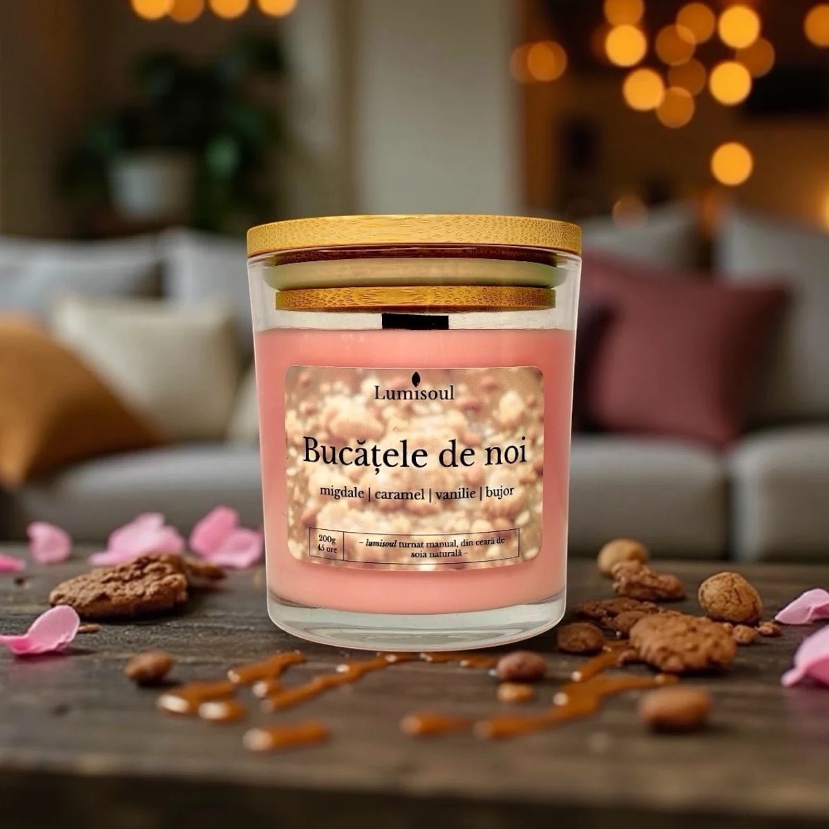 Lumânare Parfumată de Toamnă "Bucățele De Noi" | 200g - Lumisoul