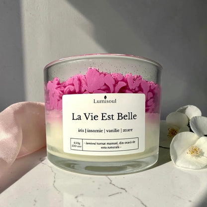 Lumânare Parfumată "La Vie Est Belle" | 450g - Lumisoul