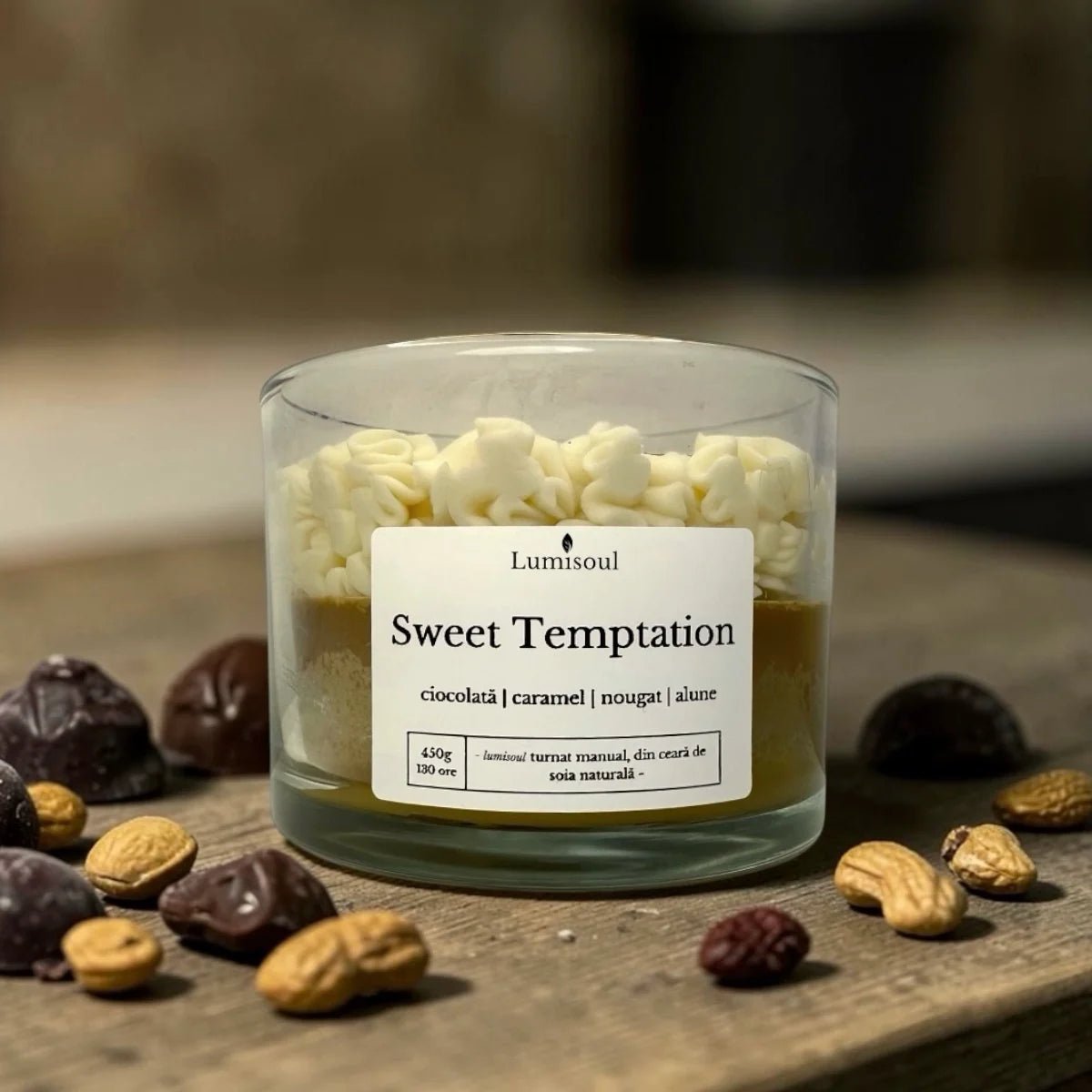 Lumânare Parfumată "Sweet Temptation" | 450g - Lumisoul
