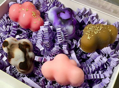 Discovery Set ambalaj premium - Wax melts cearǎ naturalǎ 5 parfumuri Lumisoul cutie cadou hârtie decorativă România