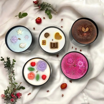 Set Triple Treat toate aromele disponibile - ciocolată, caramel, alune, cireșe, trandafiri, cafea, lapte, lavandă, cocos, mare, iris, iasomie, mure, La Vie Est Belle - Lumisoul România