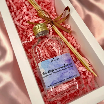 "Zori Târzii în Ceașafuri Reci" – Parfum de Cameră cu Bețișoare | 100ml - Lumisoul